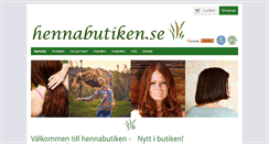 Desktop Screenshot of hennabutiken.se